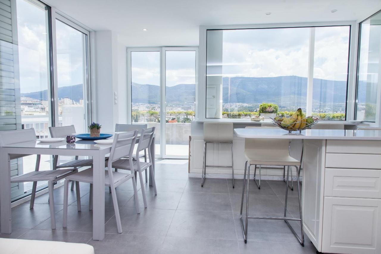 Gorgeous Penthouse With Private Jacuzzi And Amazing View! Apartment Athens Luaran gambar